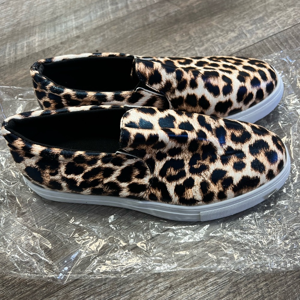 Cheetah Slip on Shoes